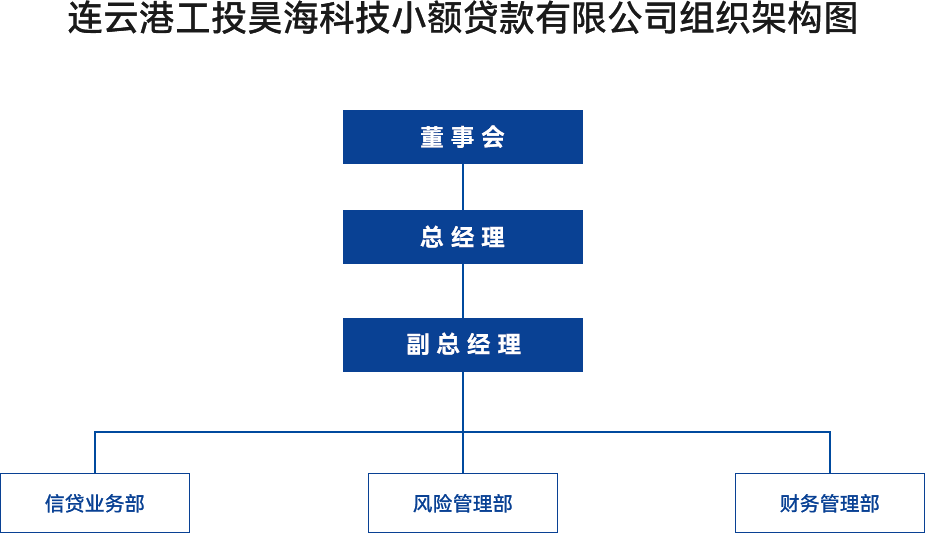 金融板塊-連云港工投昊?？萍夹☆~貸款有限公司組織架構圖